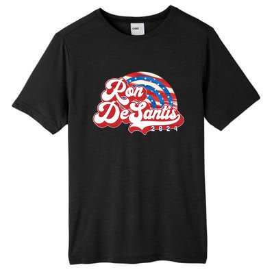 Desantis 2024 Make America Florida Election Retro Distressed Gift Tall Fusion ChromaSoft Performance T-Shirt