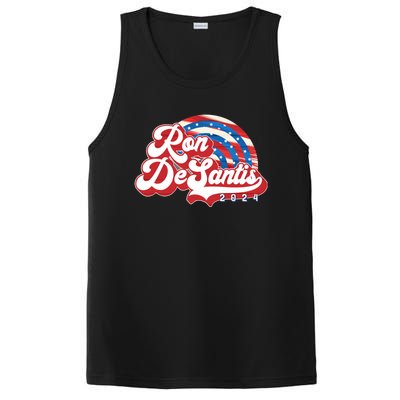 Desantis 2024 Make America Florida Election Retro Distressed Gift PosiCharge Competitor Tank