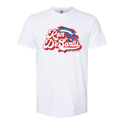 Desantis 2024 Make America Florida Election Retro Distressed Gift Softstyle CVC T-Shirt