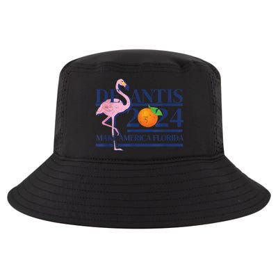 Desantis 2024 Make America Florida Flamingo Cool Comfort Performance Bucket Hat