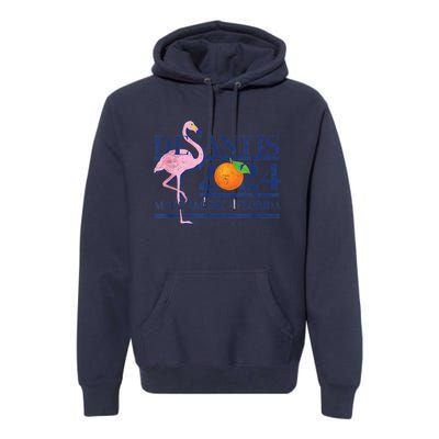 Desantis 2024 Make America Florida Flamingo Premium Hoodie