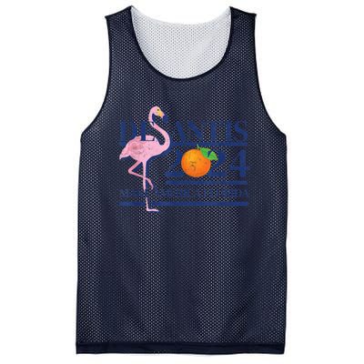 Desantis 2024 Make America Florida Flamingo Mesh Reversible Basketball Jersey Tank