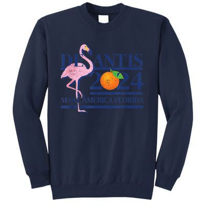 Desantis 2024 Make America Florida Flamingo Tall Sweatshirt