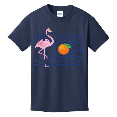 Desantis 2024 Make America Florida Flamingo Kids T-Shirt