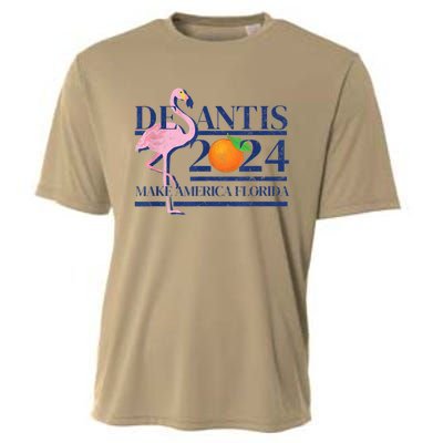 Desantis 2024 Make America Florida Flamingo Cooling Performance Crew T-Shirt