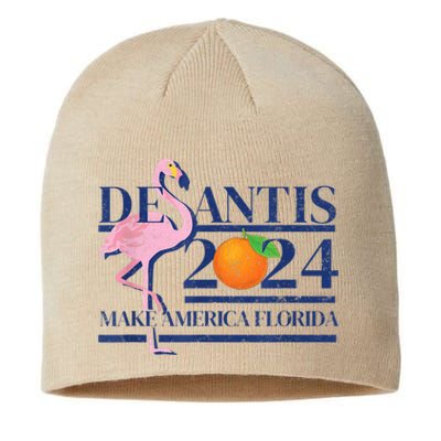 Desantis 2024 Make America Florida Flamingo Sustainable Beanie