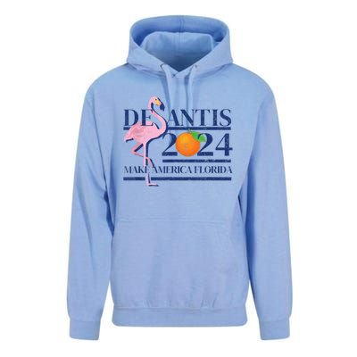 Desantis 2024 Make America Florida Flamingo Unisex Surf Hoodie