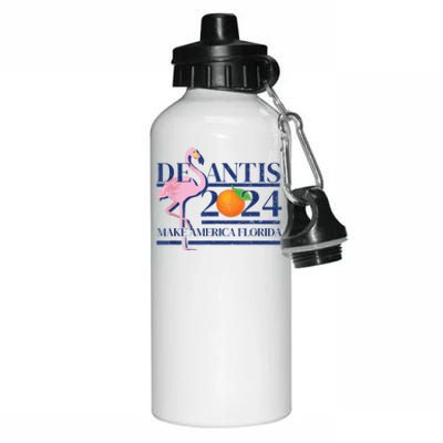 Desantis 2024 Make America Florida Flamingo Aluminum Water Bottle