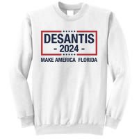 DeSantis 2024 Make America Florida Vintage US Flag Sweatshirt