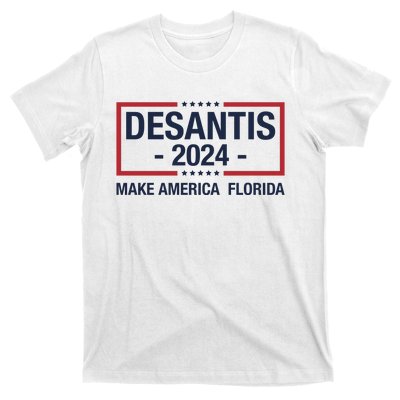 DeSantis 2024 Make America Florida Vintage US Flag T-Shirt