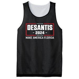 DeSantis 2024 Make America Florida DeSantis Airlines Mesh Reversible Basketball Jersey Tank