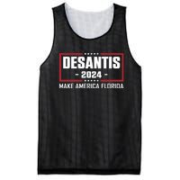 DeSantis 2024 Make America Florida DeSantis Airlines Mesh Reversible Basketball Jersey Tank