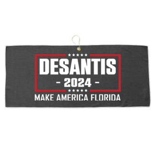 DeSantis 2024 Make America Florida DeSantis Airlines Large Microfiber Waffle Golf Towel