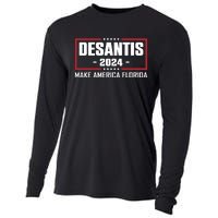 DeSantis 2024 Make America Florida DeSantis Airlines Cooling Performance Long Sleeve Crew