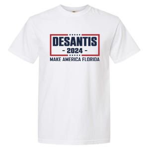 DeSantis 2024 Make America Florida DeSantis Airlines Garment-Dyed Heavyweight T-Shirt