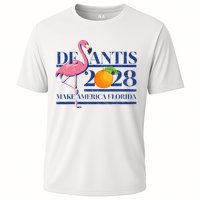 Desantis 2028 Make America Florida Ron Desantis 48 Flamingo Cooling Performance Crew T-Shirt