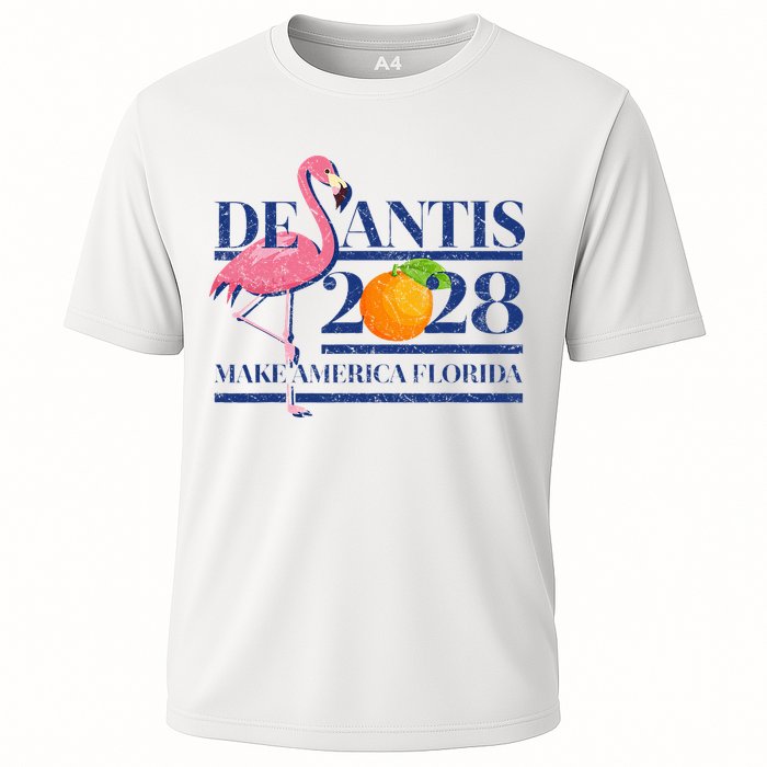 Desantis 2028 Make America Florida Ron Desantis 48 Flamingo Cooling Performance Crew T-Shirt