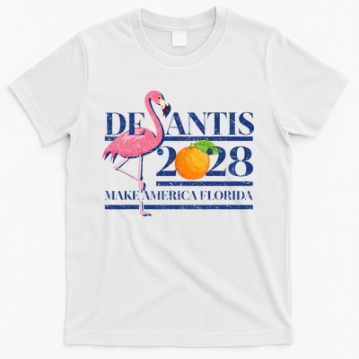 Desantis 2028 Make America Florida Ron Desantis 48 Flamingo T-Shirt