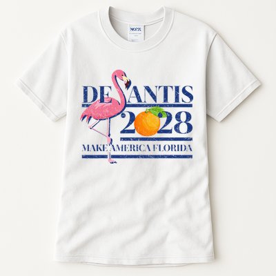 Desantis 2028 Make America Florida Ron Desantis 48 Flamingo Tall T-Shirt