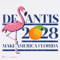 Desantis 2028 Make America Florida Ron Desantis 48 Flamingo Tall T-Shirt
