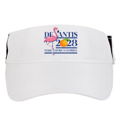 Desantis 2028 Make America Florida Ron Desantis 48 Flamingo Adult Drive Performance Visor