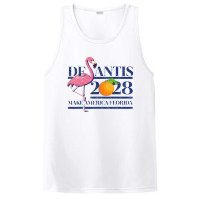 Desantis 2028 Make America Florida Ron Desantis 48 Flamingo PosiCharge Competitor Tank