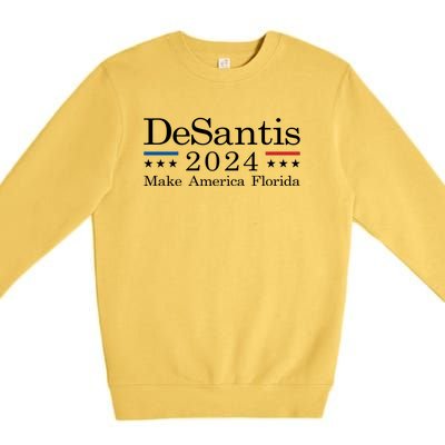 DeSantis 2024 Make America Florida Premium Crewneck Sweatshirt