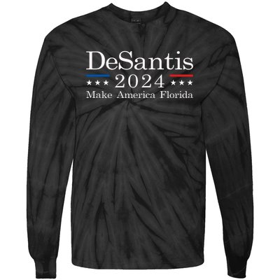 DeSantis 2024 Make America Florida Tie-Dye Long Sleeve Shirt