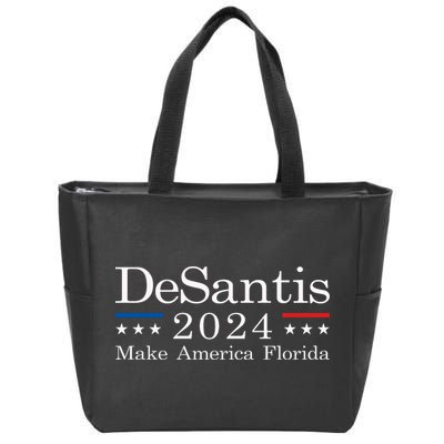 DeSantis 2024 Make America Florida Zip Tote Bag