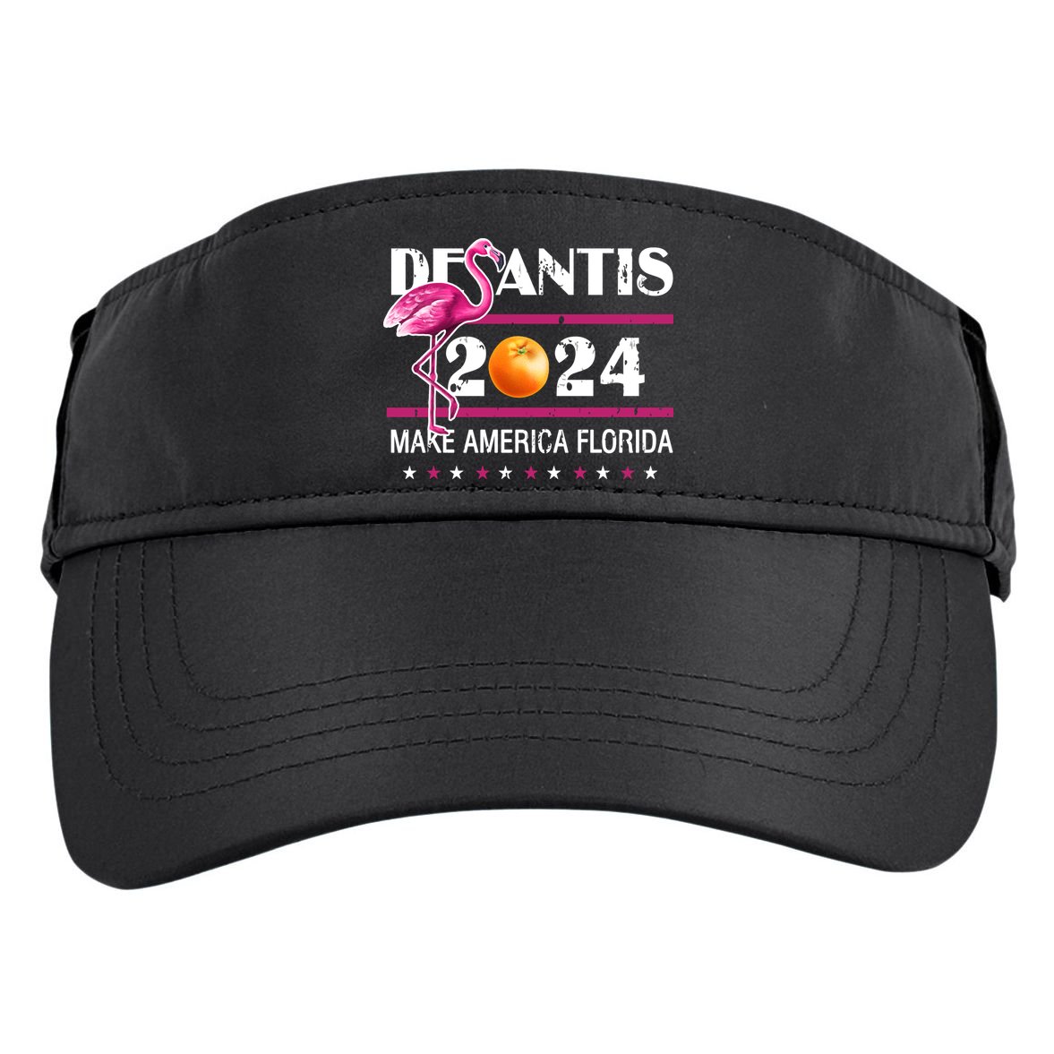 Desantis 2024 Make America Florida Flamingo Adult Drive Performance Visor