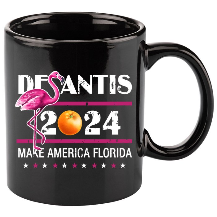 Desantis 2024 Make America Florida Flamingo 11oz C Handle Ceramic Mug