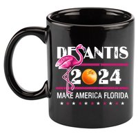 Desantis 2024 Make America Florida Flamingo 11oz C Handle Ceramic Mug