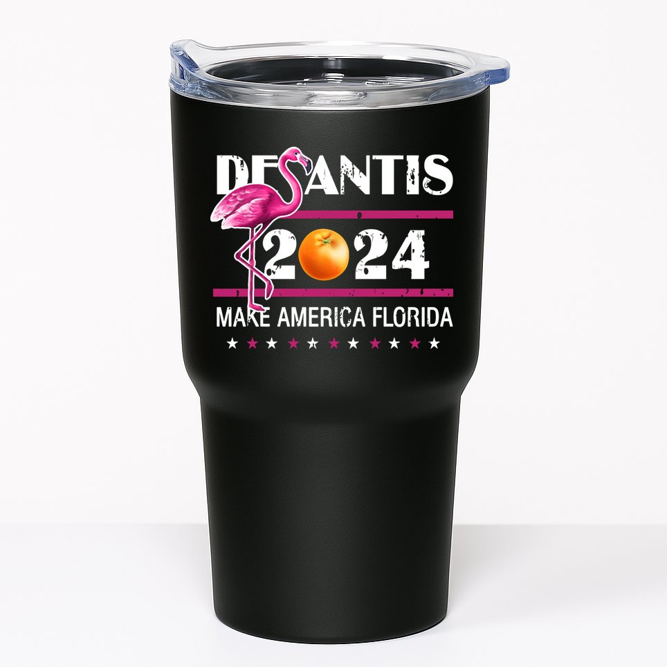 Desantis 2024 Make America Florida Flamingo Tumbler