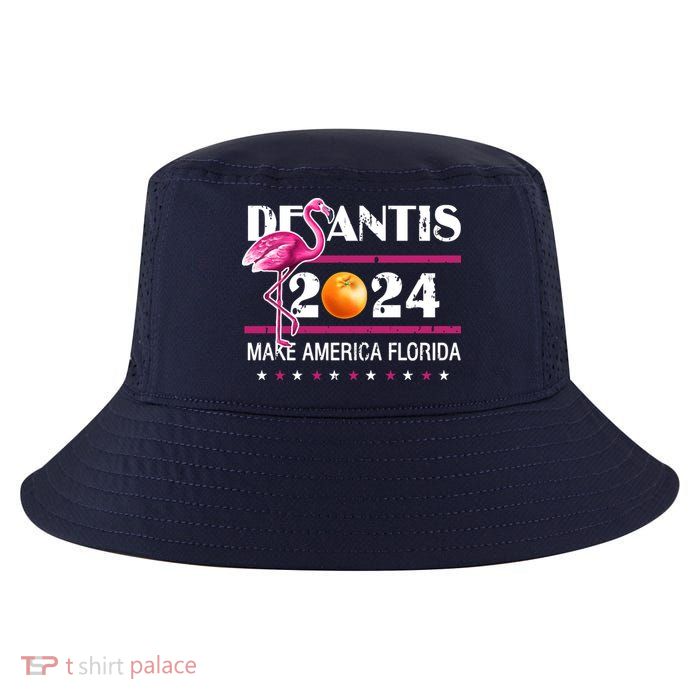 Desantis 2024 Make America Florida Flamingo Cool Comfort Performance Bucket Hat