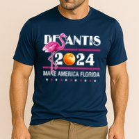 Desantis 2024 Make America Florida Flamingo Cooling Performance Crew T-Shirt