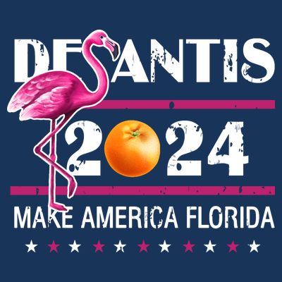 Desantis 2024 Make America Florida Flamingo T-Shirt