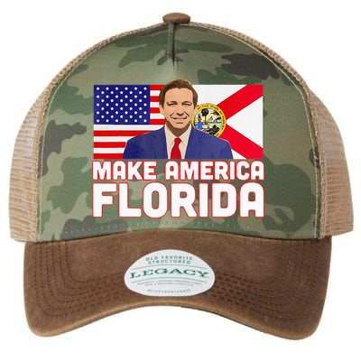DeSantis 2024 Make America Florida DeSantis 2024 Legacy Tie Dye Trucker Hat