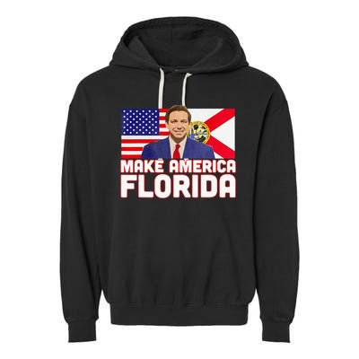 DeSantis 2024 Make America Florida DeSantis 2024 Garment-Dyed Fleece Hoodie