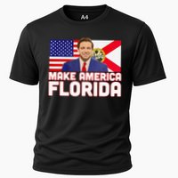 DeSantis 2024 Make America Florida DeSantis 2024 Cooling Performance Crew T-Shirt