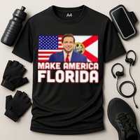 DeSantis 2024 Make America Florida DeSantis 2024 Cooling Performance Crew T-Shirt