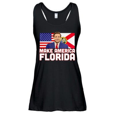 DeSantis 2024 Make America Florida DeSantis 2024 Ladies Essential Flowy Tank