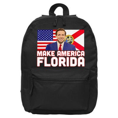 DeSantis 2024 Make America Florida DeSantis 2024 16 in Basic Backpack