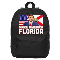 DeSantis 2024 Make America Florida DeSantis 2024 16 in Basic Backpack