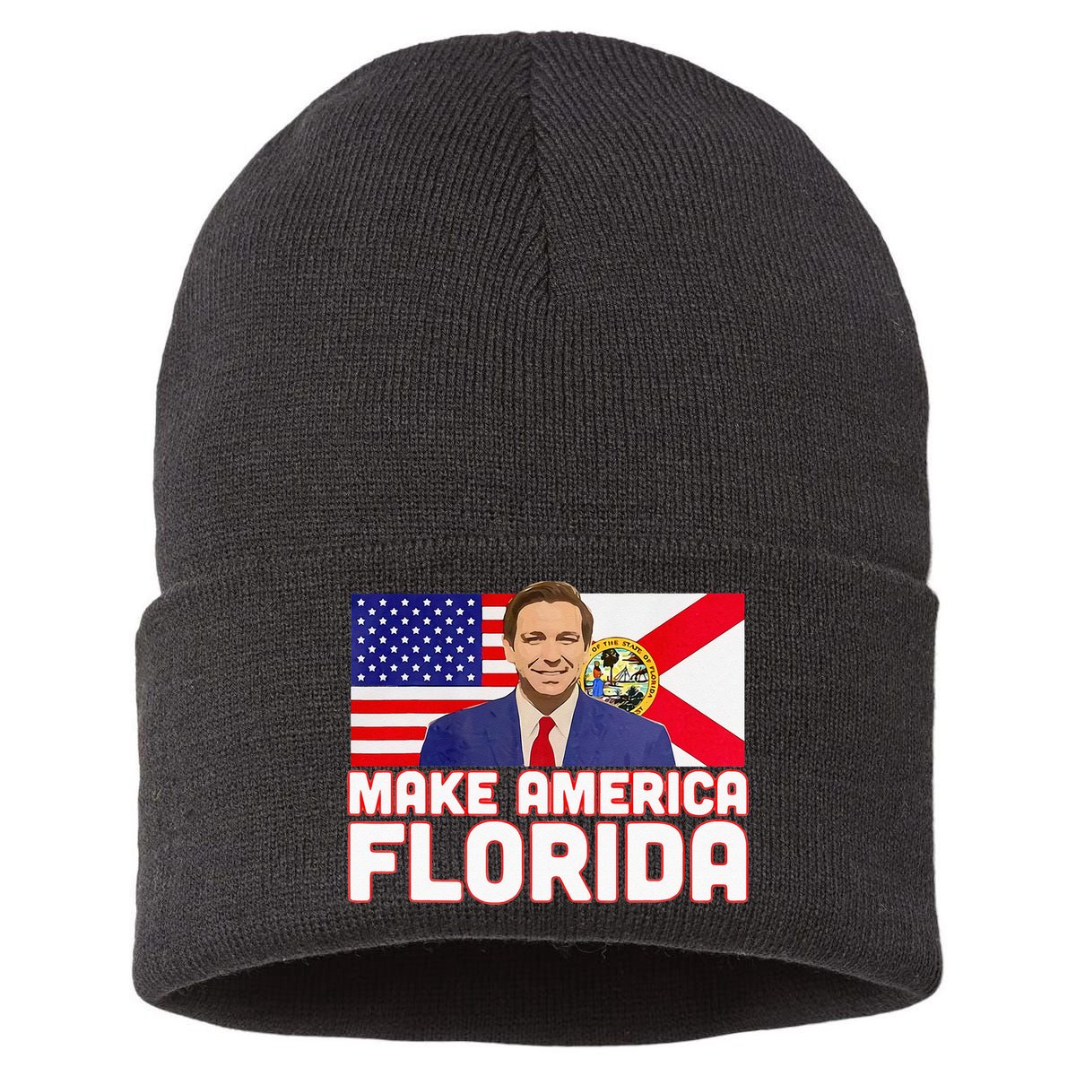 DeSantis 2024 Make America Florida DeSantis 2024 Sustainable Knit Beanie