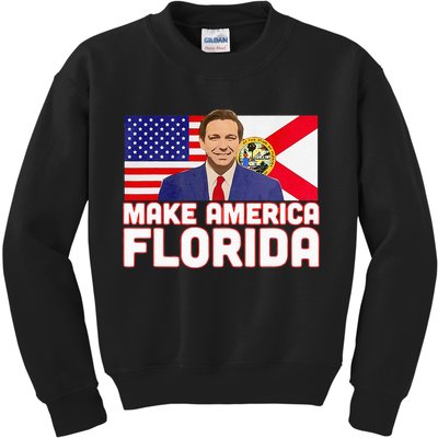 DeSantis 2024 Make America Florida DeSantis 2024 Kids Sweatshirt