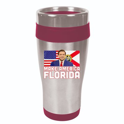 DeSantis 2024 Make America Florida DeSantis 2024 16oz Travel Tumbler