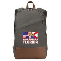 DeSantis 2024 Make America Florida DeSantis 2024 Cotton Canvas Backpack