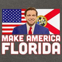 DeSantis 2024 Make America Florida DeSantis 2024 Cotton Canvas Backpack