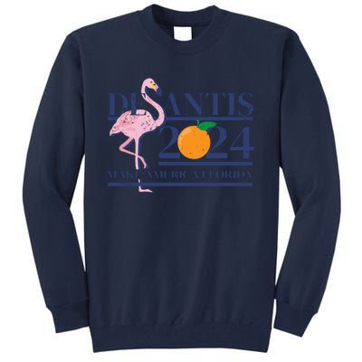 Desantis 2024 Make America Florida Flamingo Tall Sweatshirt