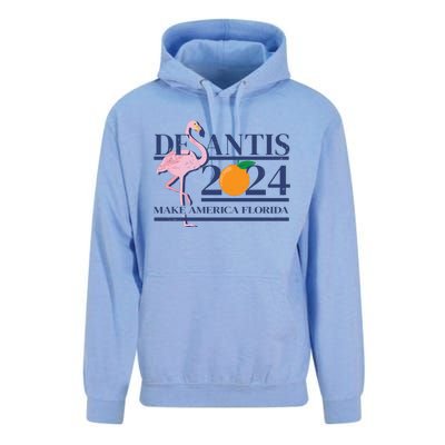 Desantis 2024 Make America Florida Flamingo Unisex Surf Hoodie